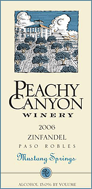 Peachy Canyon 2006 Mustang Springs Zinfandel